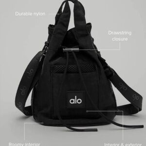 ALO Yoga utility cross body bucket mesh bag